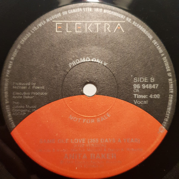 Anita Baker – Same Ole Love - 7" Single, 1987 Promo