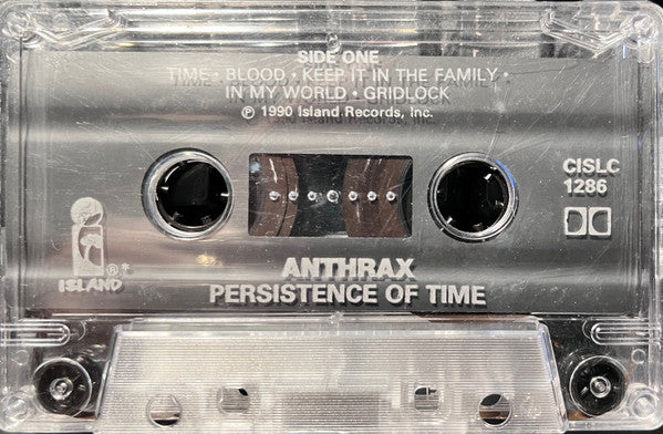 Anthrax – Persistence Of Time –  1990 Cassette VinylPursuit.com