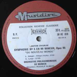 Anton Dvorak - The London Festival Symphony Orchestra – Symphonie N°5 En Mi Mineur Opus 95 