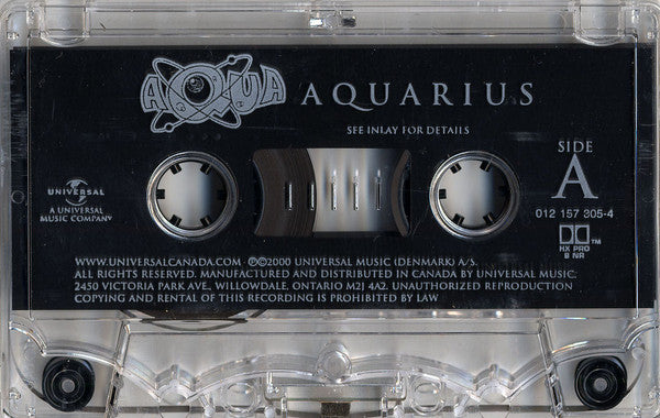Aqua – Aquarius - 2000 Original Cassette VinylPursuit.com
