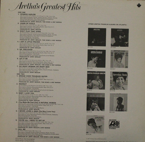 Aretha Franklin – Aretha's Greatest Hits - 1971 Original in Shrinkwrap!