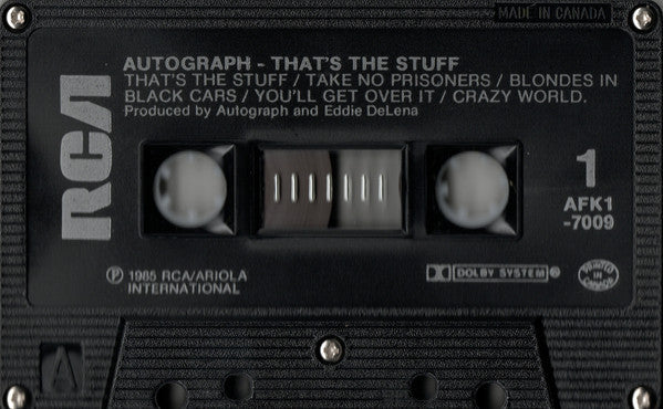 Autograph – That's The Stuff - Cassette VinylPursuit.com