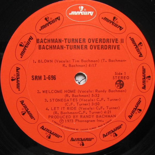 Bachman-Turner Overdrive – Bachman-Turner Overdrive II - 1973 First Issue