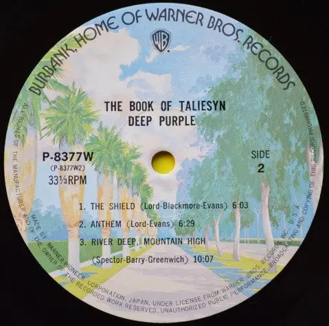 Deep Purple – The Book Of Taliesyn - 1973 Japanese Pressing VinylPursuit.com