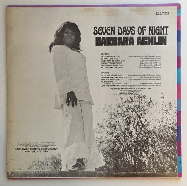 Barbara Acklin – Seven Days Of Night - 1969 Original VinylPursuit.com