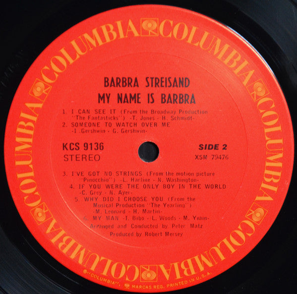 Barbra Streisand – My Name Is Barbra