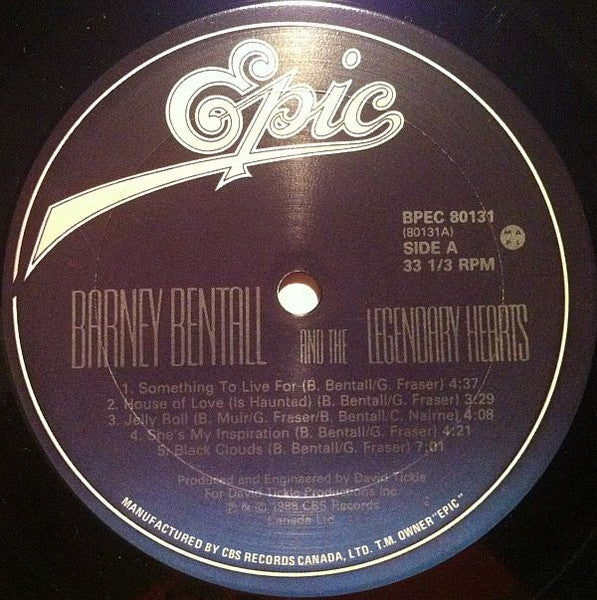 Barney Bentall And The Legendary Hearts - 1988 Original!