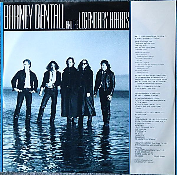 Barney Bentall And The Legendary Hearts - 1988 Original!