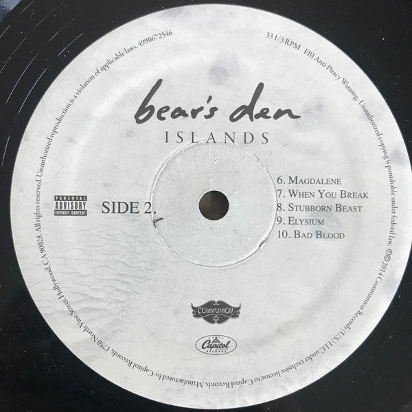 Bear's Den – Islands - Signed!