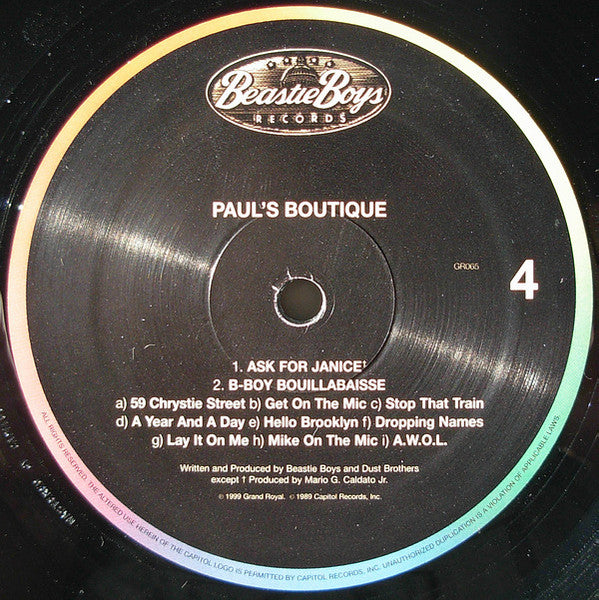 Beastie Boys – Paul's Boutique -1998 Double Gatefold