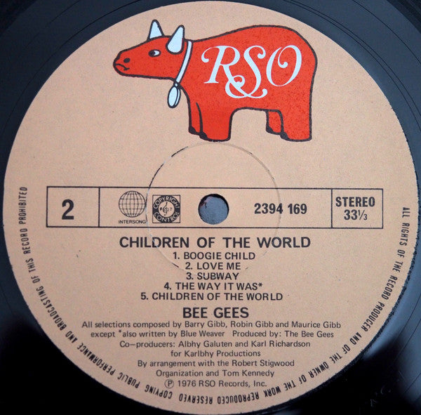 Bee Gees – Children Of The World - Thai Pressing