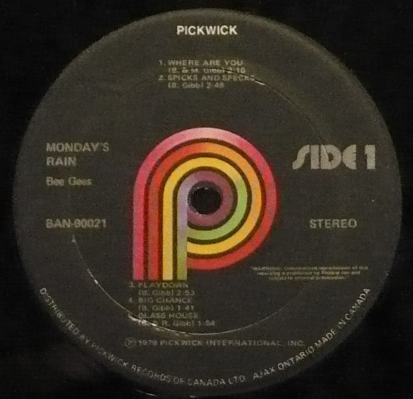 Bee Gees – Monday's Rain - 1978 Original, Bargain! VinylPursuit.com