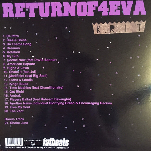 Big KRIT – Return Of 4eva - Sealed! VinylPursuit.com