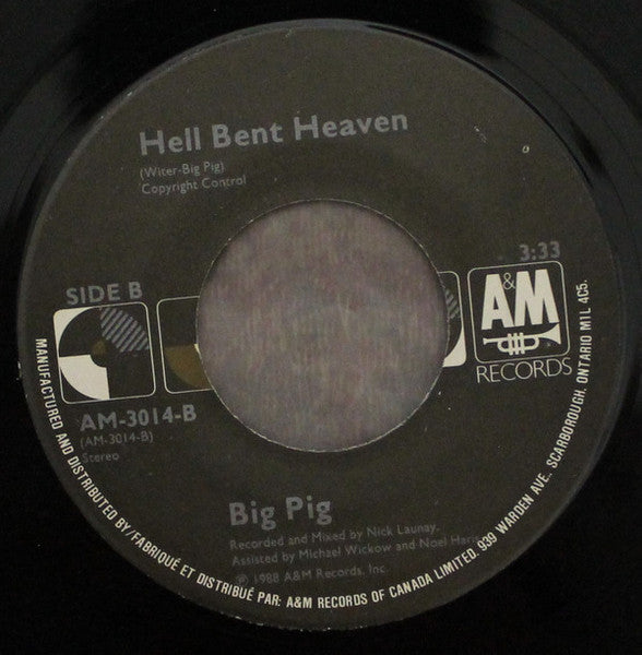 Big Pig – Breakaway -  7" Single 1988