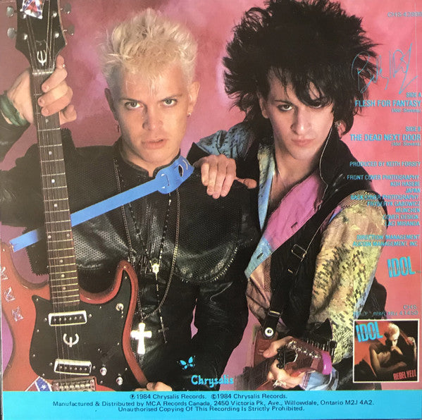 Billy Idol – Flesh For Fantasy - 7" Single - 1984, Misprint VinylPursuit.com