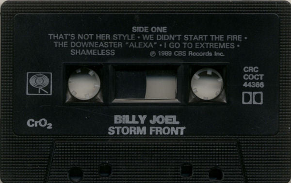 Billy Joel – Storm Front - 1989 Cassette VinylPursuit.com