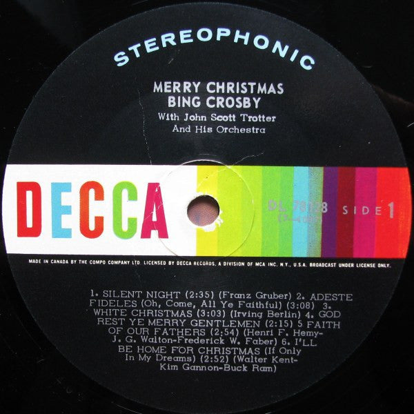 Bing Crosby – Merry Christmas! Early Pressing in Shrinkwrap! VinylPursuit.com