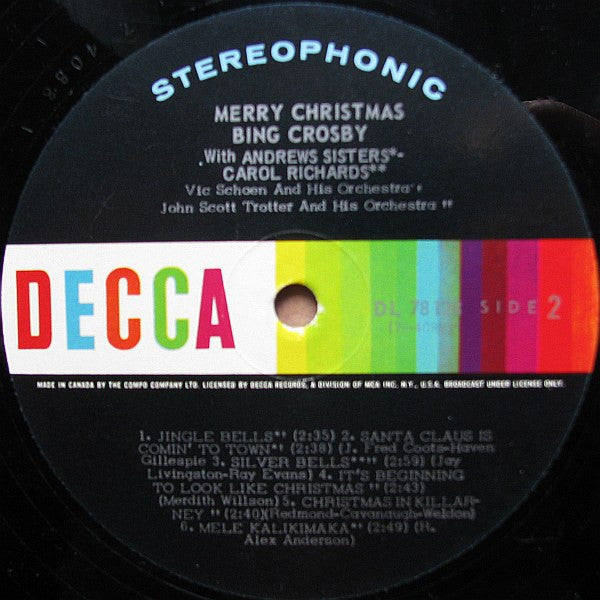 Bing Crosby – Merry Christmas! Early Pressing in Shrinkwrap! VinylPursuit.com