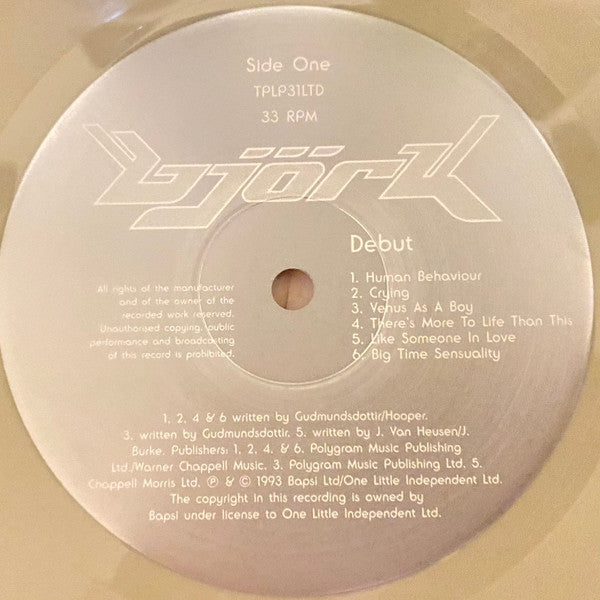 Björk – Debut - Limited Edition, Putty Vinyl VinylPursuit.com