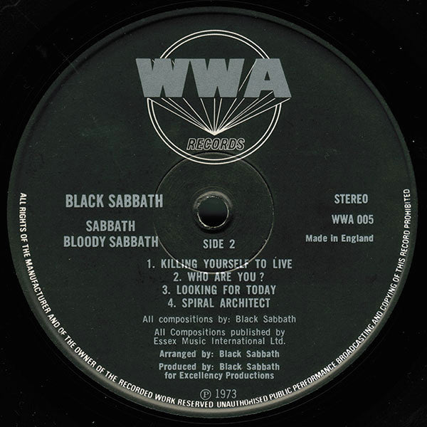 Black Sabbath – Sabbath Bloody Sabbath - 1973 UK Pressing!