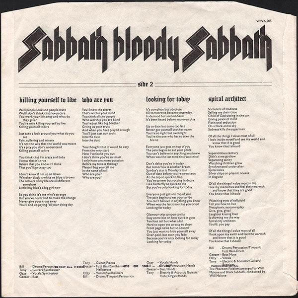 Black Sabbath – Sabbath Bloody Sabbath - 1973 UK Pressing!