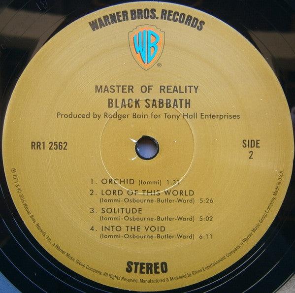 Black Sabbath – Master Of Reality - Remastered, 180g Sealed! VinylPursuit.com