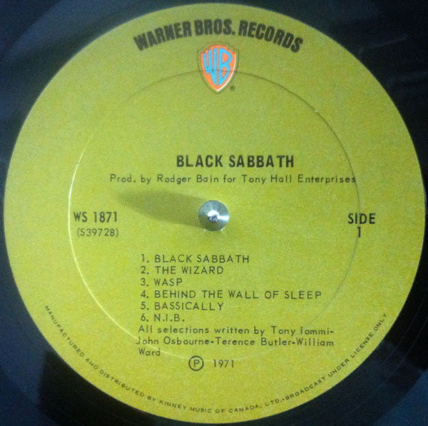 Black Sabbath – Black Sabbath - 1971 Pressing in Shrinkwrap VinylPursuit.com