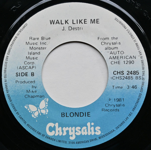 Blondie – Rapture -  7" Single, 1981