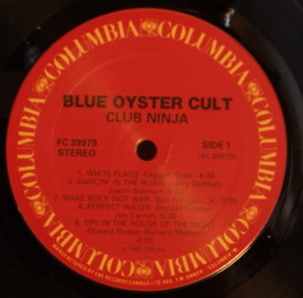 Blue Oyster Cult – Club Ninja - 1986 Original!