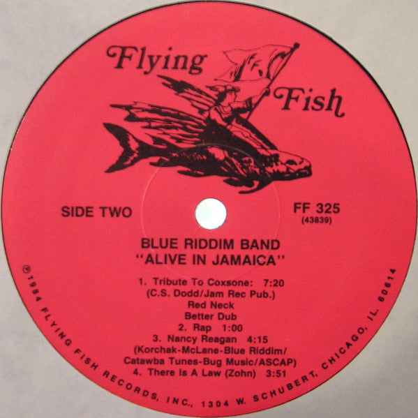 Blue Riddim Band ‎– Alive In Jamaica - 1984 Original VinylPursuit.com
