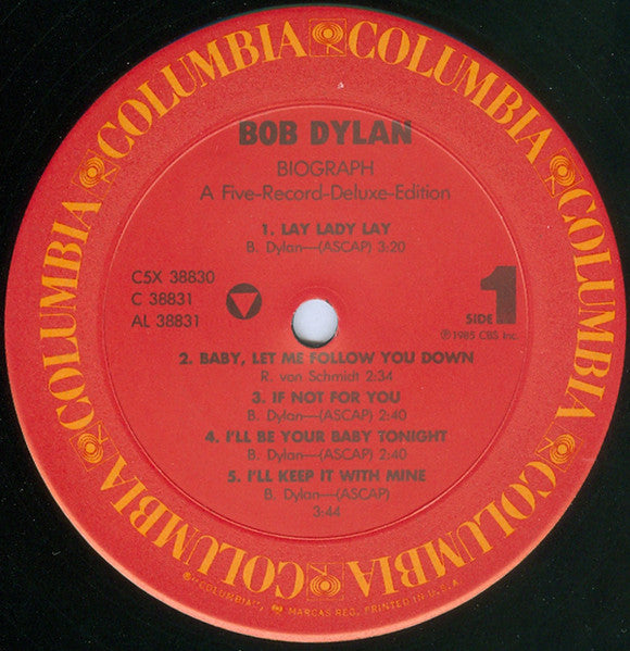 Bob Dylan – Biograph - 1985 Original 5-Album Boxset with Booklet!