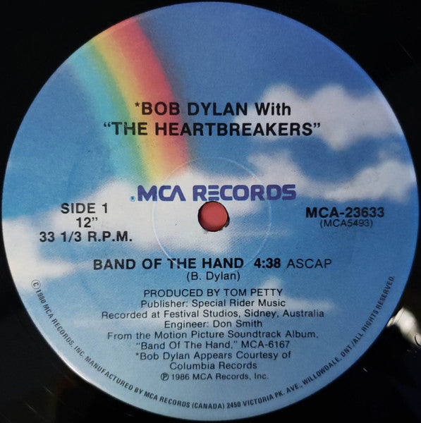 Bob Dylan With The Heartbreakers – Band Of The Hand - 1986