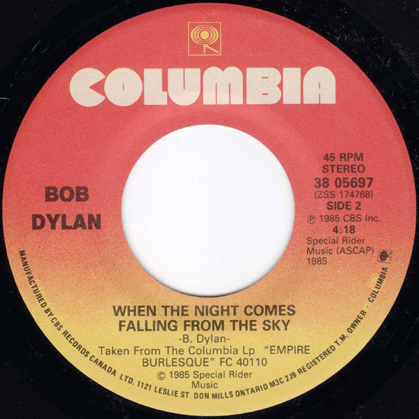 Bob Dylan – Emotionally Yours - 7" Single, 1969