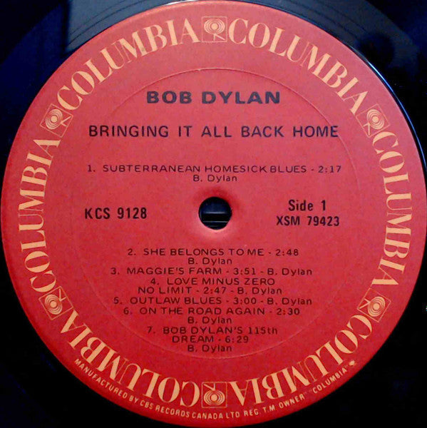 Bob Dylan – Bringing It All Back Home - 1972 Near Mint in Shrinkwrap VinylPursuit.com