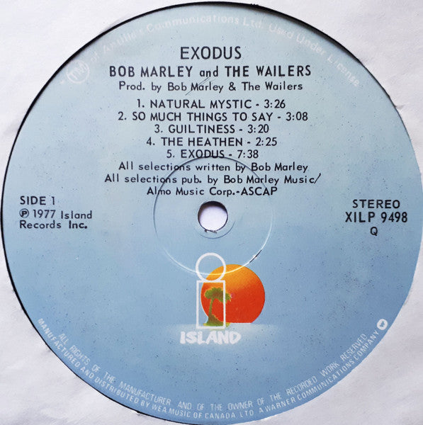 Bob Marley & The Wailers – Exodus - 1981 Rare Pressing VinylPursuit.com