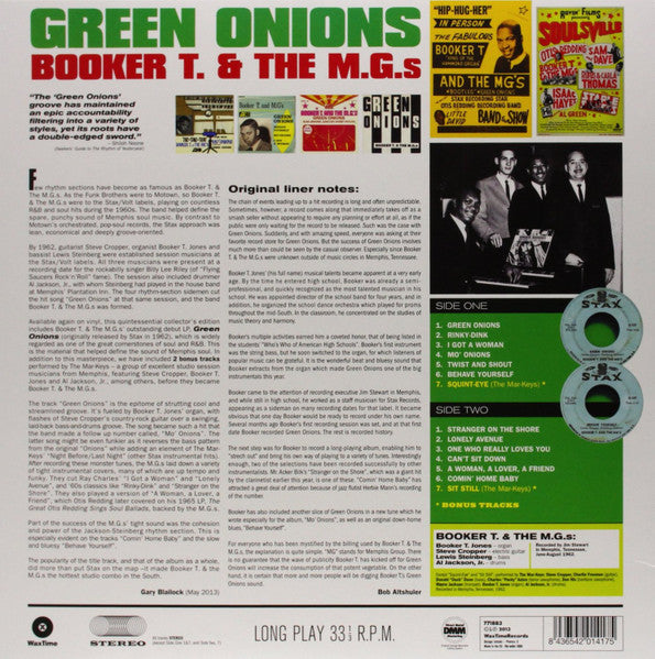 Booker T and The MGs – Green Onions - Limited Edition, Mono, 180g Pressing VinylPursuit.com
