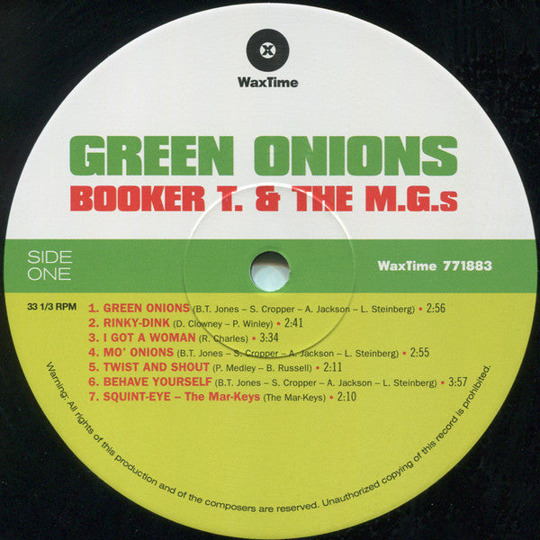 Booker T and The MGs – Green Onions - Limited Edition, Mono, 180g Pressing VinylPursuit.com