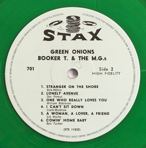 Booker T and The MGs – Green Onions - 60th Anniversary 180g Green Vinyl - Sealed!