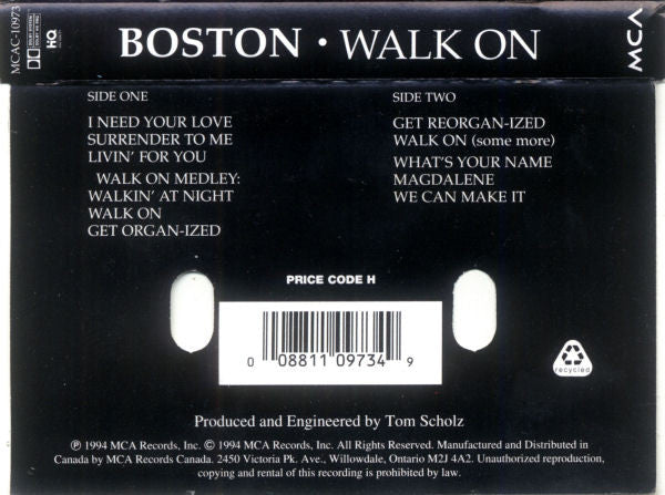 Boston – Walk On –  1994 Cassette VinylPursuit.com