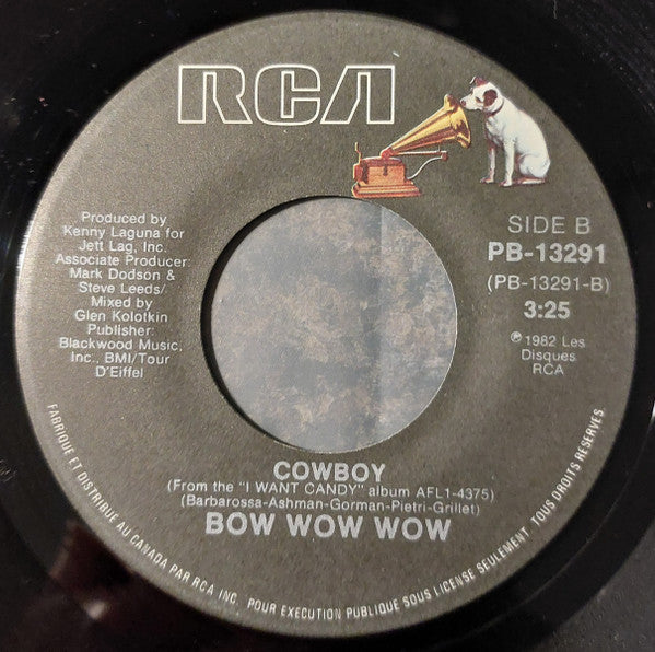 Bow Wow Wow – Baby, Oh No / Cowboy - 7" Single, 1982 Vinyl Pursuit Inc