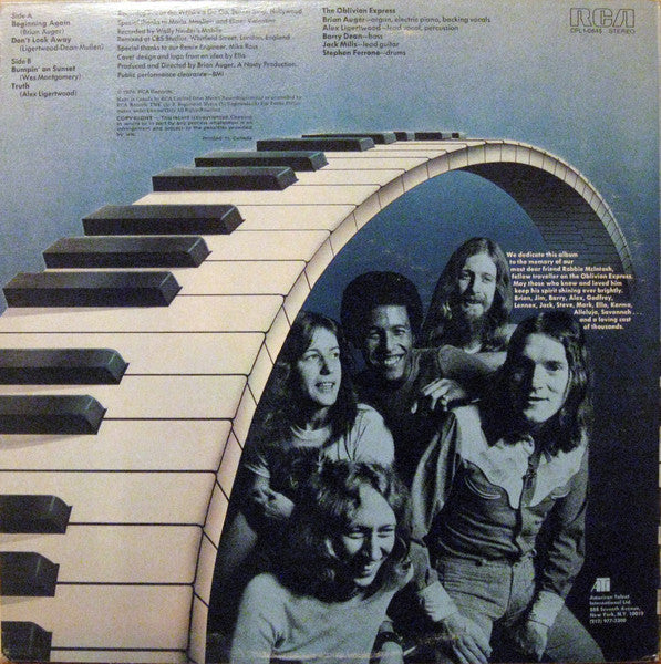 Brian Auger's Oblivion Express – Live Oblivion Vol 1 - 1974 Original