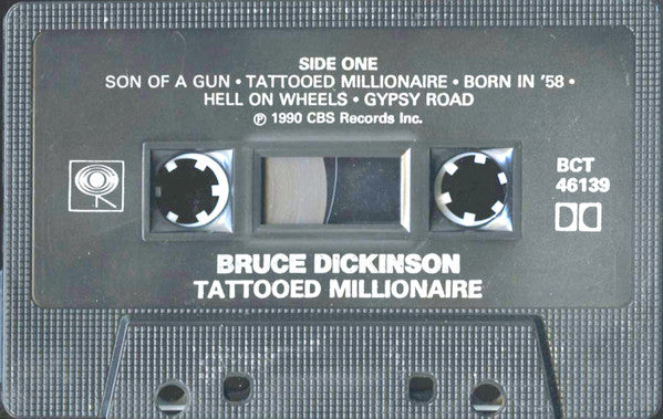 Bruce Dickinson – Tattooed Millionaire - 1990 Cassette