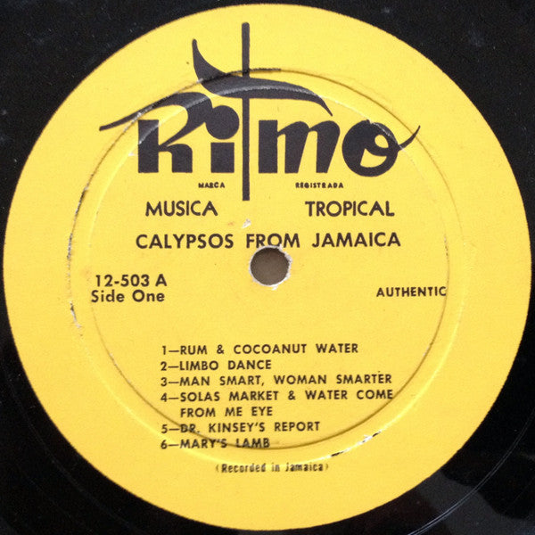 Calypsos From Jamaica  - Early US Pressing VinylPursuit.com