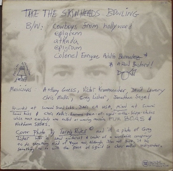 Camper Van Beethoven – Take The Skinheads Bowling - 1986 - Bargain VinylPursuit.com