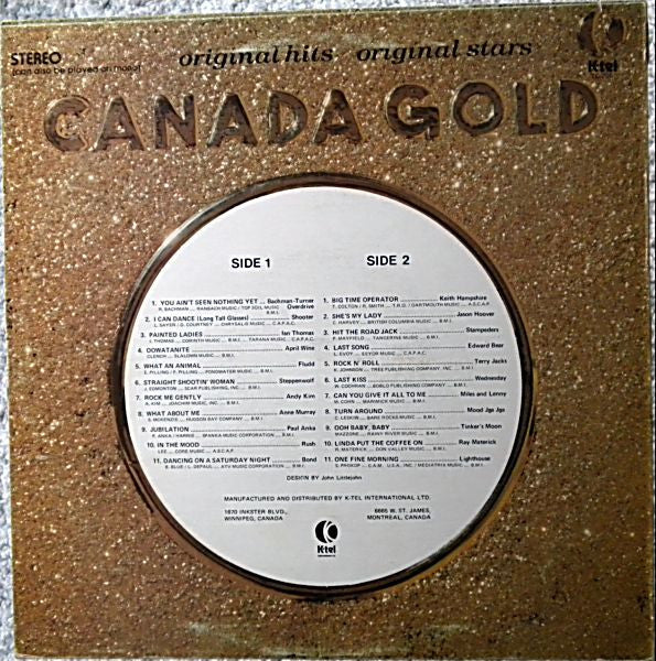 Canada Gold -  1975 Compilation in Shrinkwrap!