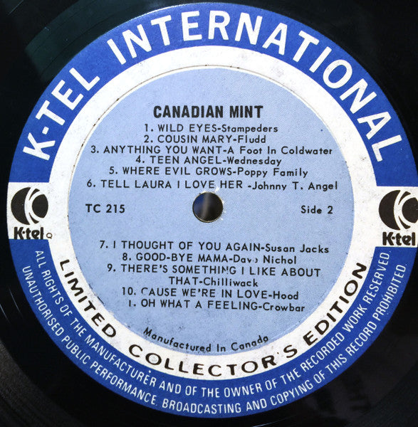 Various – Canadian Mint - 1973 Compilation - Bargain Bin!