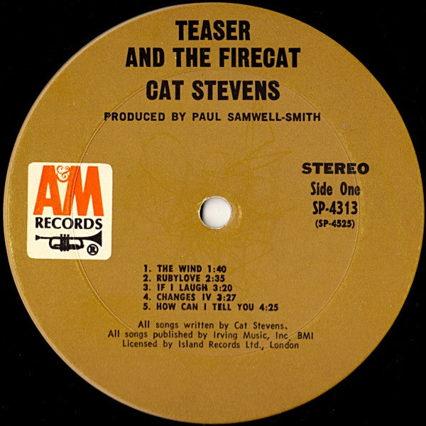 Cat Stevens – Teaser And The Firecat - 1971 US Original Pressing