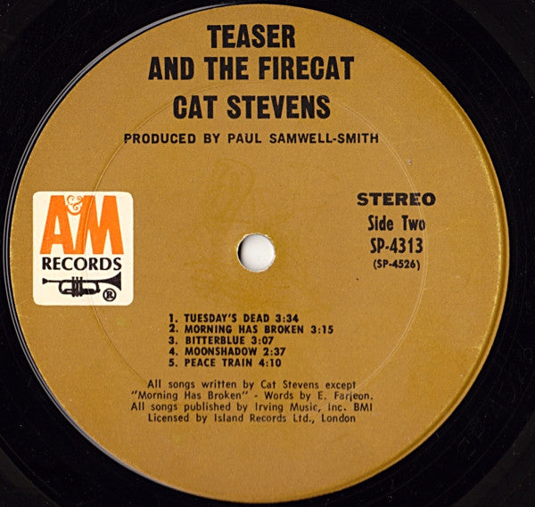 Cat Stevens – Teaser And The Firecat - 1971 US Original Pressing