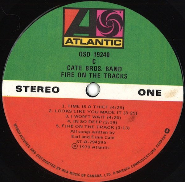 Cate Bros. Band ‎– Fire On The Tracks ‎–  1979 Original, SEALED!