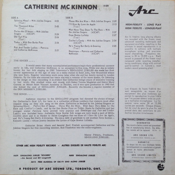 Catherine McKinnon – The Voice Of An Angel- 1964 Mono Pressing VinylPursuit.com